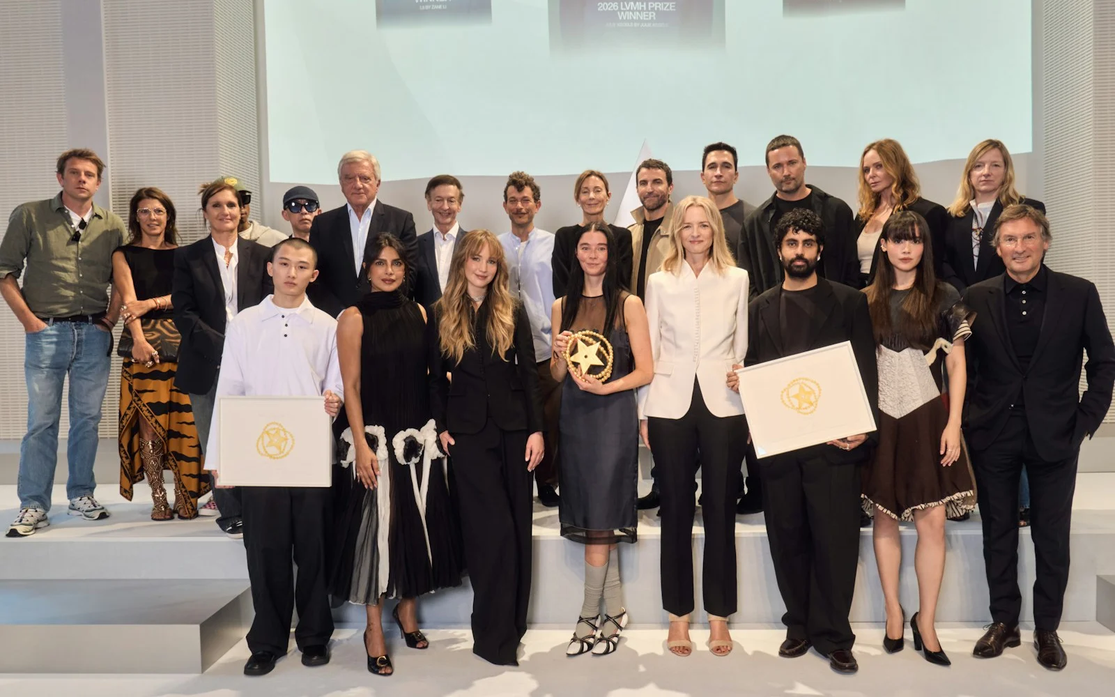 LVMH official photograph of the 2026 LVMH Prize for Young Fashion Designers ceremony, photographed by Saskia Lawaks.