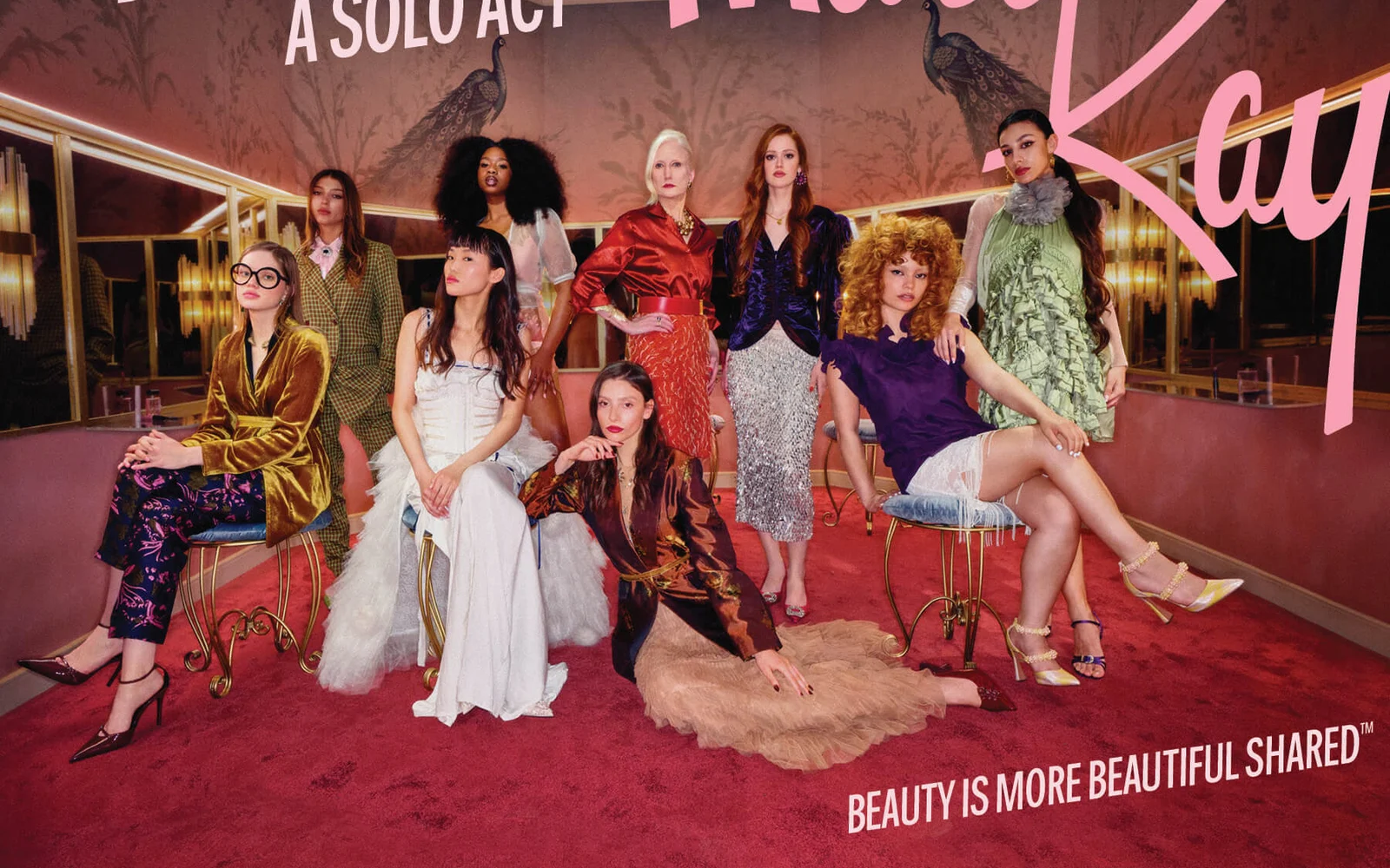 Mary Kay Beauty Is More Beautiful Shared campaign image with a group of women gathered in a polished beauty campaign setting.