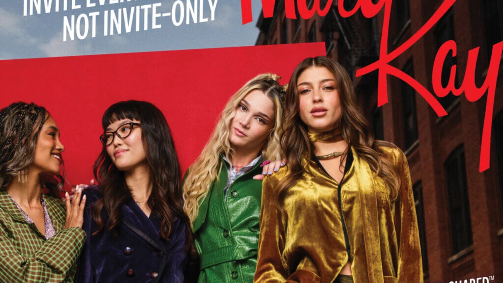 Mary Kay 2026 campaign image with four women and the invitation message.